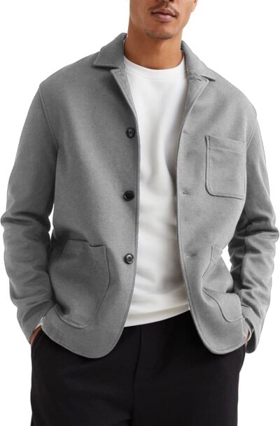 Men's Casual Sport Coat Jacket Regular Fit Lightweight Suit Jacket for Men