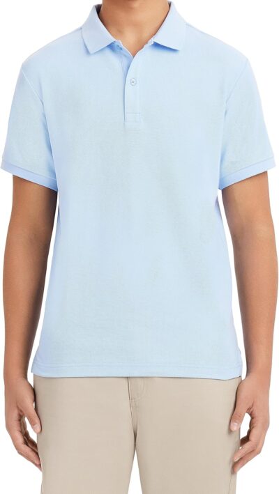 Men's Uniform Short Sleeve Stretch Pique Polo